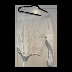 T Alexander Wang one shoulder blouse